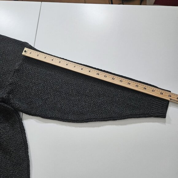 Profilo Sport Sweater Mens M Dark Khaki LS 1/4 Zip Collared Wool Blend Vintage - Picture 6 of 15